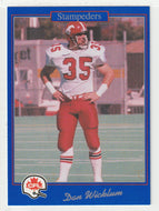Dan Wicklum - Calgary Stampeders (CFL Football Card) 1991 Jogo # 57 Mint