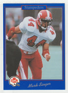 Mark Singer - Calgary Stampeders (CFL Football Card) 1991 Jogo # 63 Mint