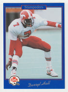 Darryl Hall - Calgary Stampeders (CFL Football Card) 1991 Jogo # 64 Mint