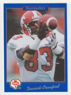 Derrick Crawford - Calgary Stampeders (CFL Football Card) 1991 Jogo # 68 Mint