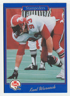 Kent Warnock - Calgary Stampeders (CFL Football Card) 1991 Jogo # 70 Mint
