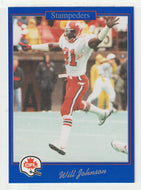 Will Johnson - Calgary Stampeders (CFL Football Card) 1991 Jogo # 75 Mint
