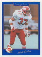 Matt Finlay - Calgary Stampeders (CFL Football Card) 1991 Jogo # 77 Mint