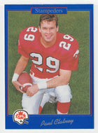 Paul Clatney - Calgary Stampeders (CFL Football Card) 1991 Jogo # 80 Mint