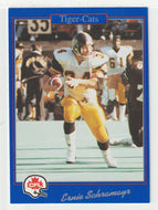 Ernie Schramayr - Hamilton Tiger-Cats (CFL Football Card) 1991 Jogo # 85 Mint