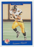 Tuineau Alipate - Hamilton Tiger-Cats (CFL Football Card) 1991 Jogo # 87 Mint