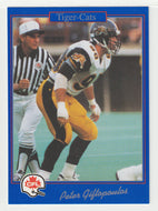 Peter Giftopoulus - Hamilton Tiger-Cats (CFL Football Card) 1991 Jogo # 88 Mint