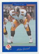 Miles Gorrell - Hamilton Tiger-Cats (CFL Football Card) 1991 Jogo # 89 Mint