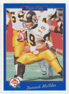 Derrick McAdoo - Hamilton Tiger-Cats (CFL Football Card) 1991 Jogo # 97 Mint