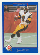 Ronald Veal - Hamilton Tiger-Cats (CFL Football Card) 1991 Jogo # 100 Mint