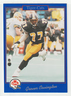 Grover Covington - Hamilton Tiger-Cats (CFL Football Card) 1991 Jogo # 101 Mint