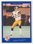 Mike Kerrigan - Hamilton Tiger-Cats (CFL Football Card) 1991 Jogo # 102 Mint