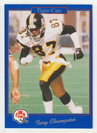 Tony Champion - Hamilton Tiger-Cats (CFL Football Card) 1991 Jogo # 105 Mint