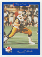 Darrell Harle - Hamilton Tiger-Cats (CFL Football Card) 1991 Jogo # 107 Mint