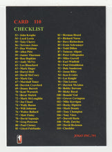 Load image into Gallery viewer, Checklist # 1 (#1 - #110) (CFL Football Card) 1991 Jogo # 110 Mint
