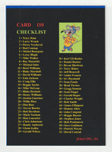 Load image into Gallery viewer, Checklist # 1 (#1 - #110) (CFL Football Card) 1991 Jogo # 110 Mint
