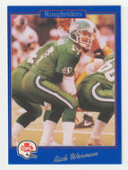 Rick Worman - Saskatchewan Roughriders (CFL Football Card) 1991 Jogo # 124 Mint