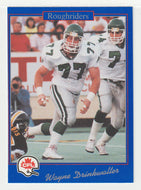 Wayne Drinkwalter - Saskatchewan Roughriders (CFL Football Card) 1991 Jogo # 126 Mint