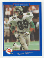 Dave Pitcher - Saskatchewan Roughriders (CFL Football Card) 1991 Jogo # 132 Mint