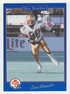 Eric Streater - Winnipeg Blue Bombers (CFL Football Card) 1991 Jogo # 140 Mint
