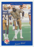 James West - Winnipeg Blue Bombers (CFL Football Card) 1991 Jogo # 142 Mint