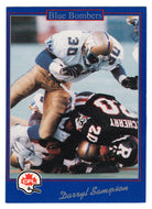 Darryl Sampson - Winnipeg Blue Bombers (CFL Football Card) 1991 Jogo # 144 Mint