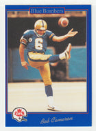 Bob Cameron - Winnipeg Blue Bombers (CFL Football Card) 1991 Jogo # 145 Mint