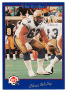 Chris Walby - Winnipeg Blue Bombers (CFL Football Card) 1991 Jogo # 148 Mint