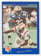 Michael Allen - Winnipeg Blue Bombers (CFL Football Card) 1991 Jogo # 149 Mint