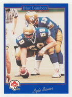 Lyle Bauer - Winnipeg Blue Bombers (CFL Football Card) 1991 Jogo # 153 Mint