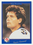 Trevor Kennerd - Winnipeg Blue Bombers (CFL Football Card) 1991 Jogo # 154 Mint