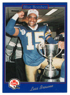 Less Browne - Winnipeg Blue Bombers (CFL Football Card) 1991 Jogo # 156 Mint
