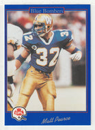 Matt Pearce - Winnipeg Blue Bombers (CFL Football Card) 1991 Jogo # 158 Mint