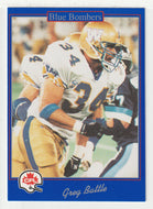 Greg Battle - Winnipeg Blue Bombers (CFL Football Card) 1991 Jogo # 163 Mint