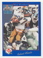 Robert Mimbs - Winnipeg Blue Bombers (CFL Football Card) 1991 Jogo # 164 Mint