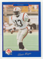 Chris Major - British Columbia Lions (CFL Football Card) 1991 Jogo # 173 Mint