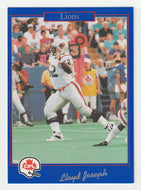 Lloyd Joseph - British Columbia Lions (CFL Football Card) 1991 Jogo # 182 Mint