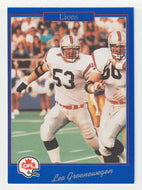 Leo Groenewegen - British Columbia Lions (CFL Football Card) 1991 Jogo # 184 Mint