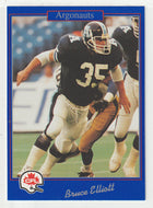 Bruce Elliott - Toronto Argonauts (CFL Football Card) 1991 Jogo # 218 Mint