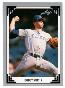 Bobby Witt - Texas Rangers (MLB Baseball Card) 1991 Leaf # 3 Mint