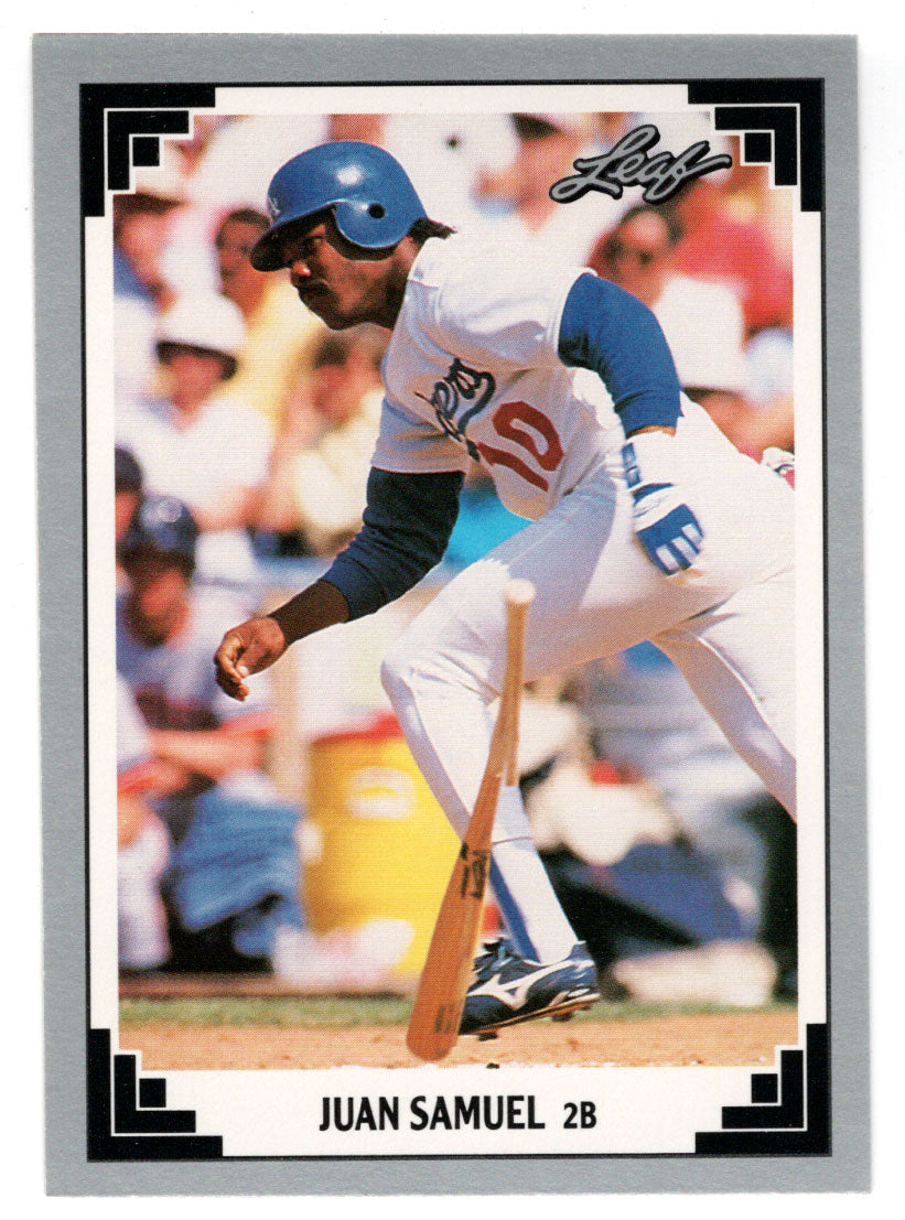 Juan Samuel - Los Angeles Dodgers (MLB Baseball Card) 1991 Leaf # 10 Mint`