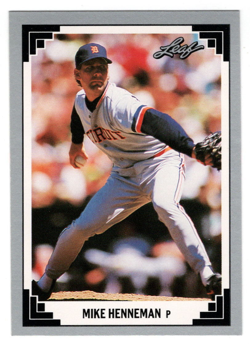 Mike Henneman - Detroit Tigers (MLB Baseball Card) 1991 Leaf # 18 Mint