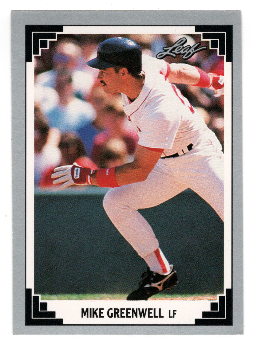 Mike Greenwell - Boston Red Sox (MLB Baseball Card) 1991 Leaf # 19 Mint