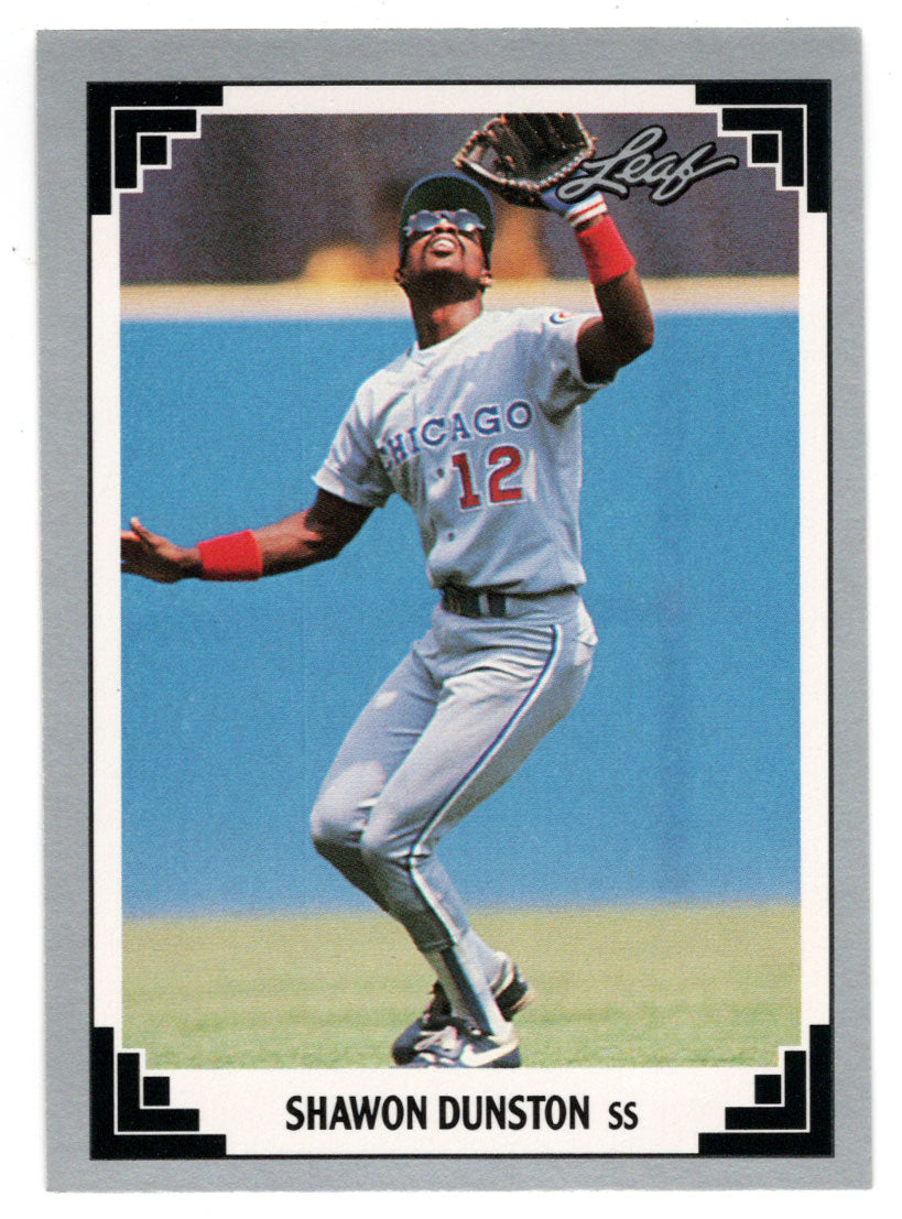 Shawon Dunston - Chicago Cubs (MLB Baseball Card) 1991 Leaf # 25 Mint