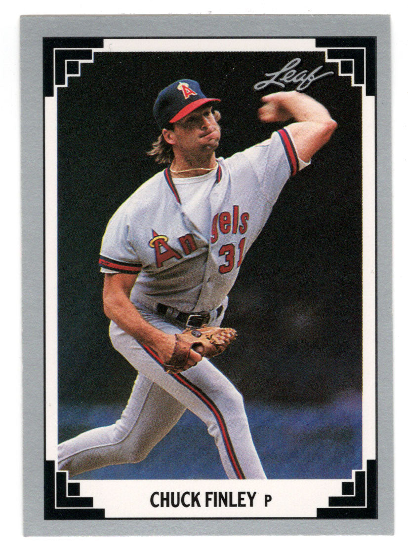 Chuck Finley - California Angels (MLB Baseball Card) 1991 Leaf # 45 Mint