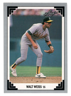 Walt Weiss - Oakland Athletics (MLB Baseball Card) 1991 Leaf # 50 Mint
