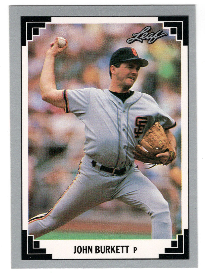 John Burkett - San Francisco Giants (MLB Baseball Card) 1991 Leaf # 56 Mint
