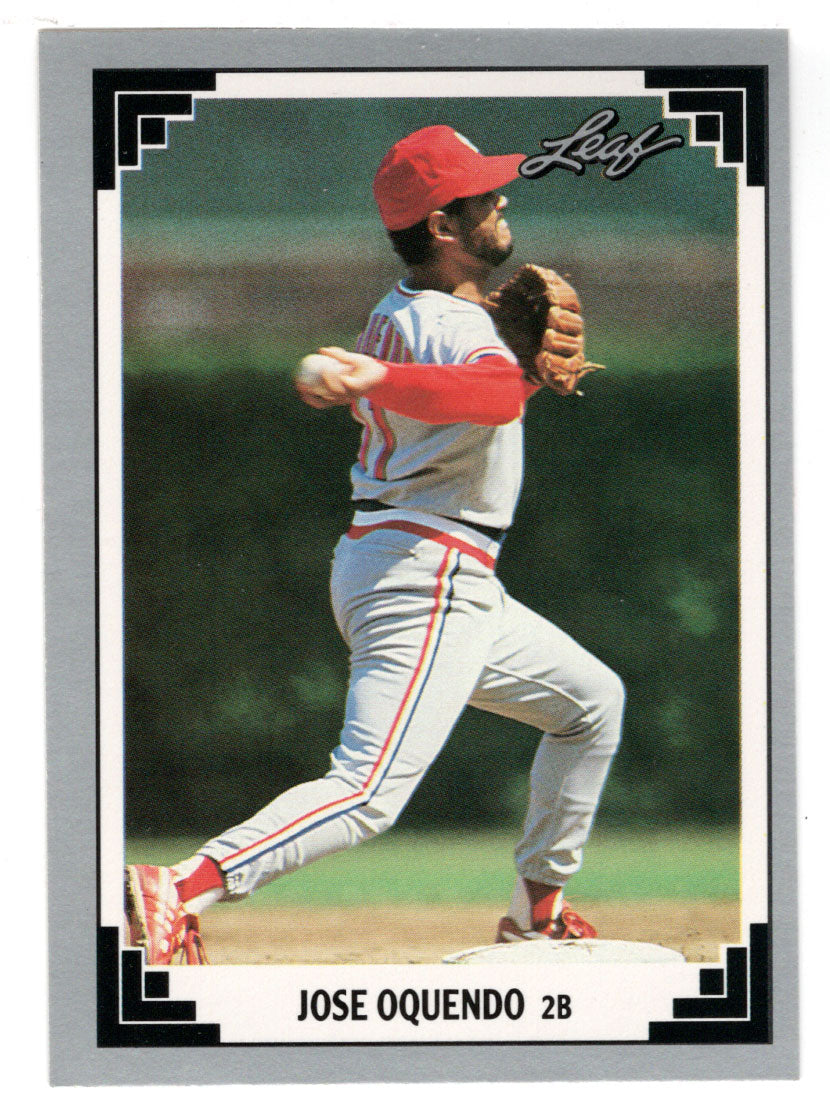 Jose Oquendo - St. Louis Cardinals (MLB Baseball Card) 1991 Leaf # 58 Mint