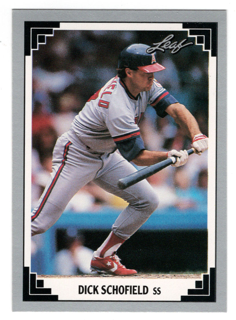Dick Schofield - California Angels (MLB Baseball Card) 1991 Leaf # 59 Mint