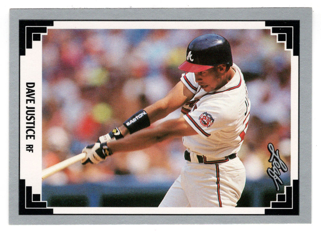 David Justice - Atlanta Braves (MLB Baseball Card) 1991 Leaf # 77 Mint